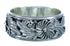 Native American Flower And Leaf Sterling Silver Ring Size 8 JX127576